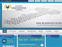 Tablet Screenshot of colegioeisenhower.edu.co